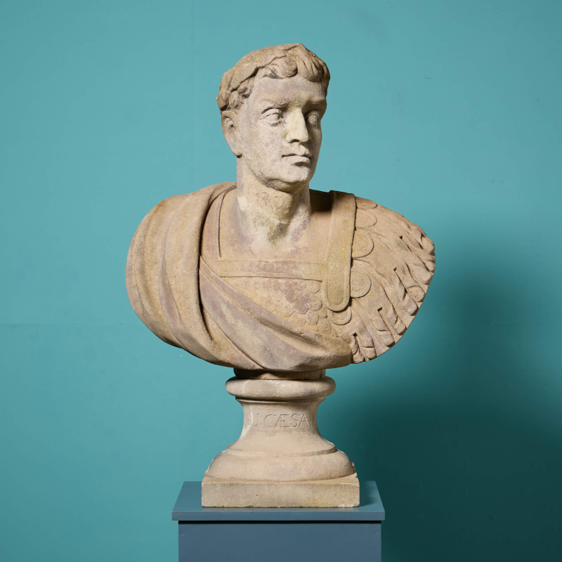 Marble Bust of Roman Emperor, Circa 1800